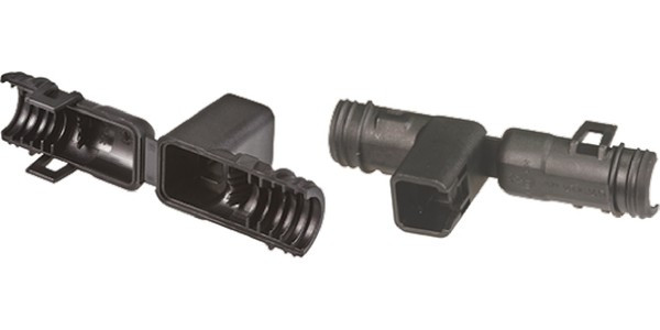 1011-256-0205, Automotive Connectors BKSHL, 2P, BLK, PLG,RA,SR,NW6/7.5/8.5/10