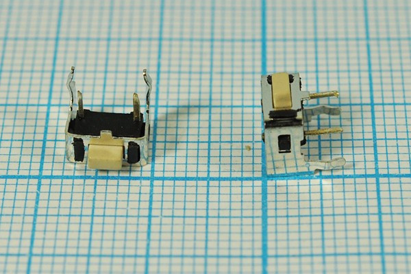 Тактовая кнопка, 7.4x 3.5x 5.0, контакты 2P+2Pкорпус