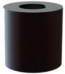 13ME019, Standoffs &amp; Spacers Round Spacer, 3.2mm ID, 5mm OD, 2mm Length, Black, HS Nylon