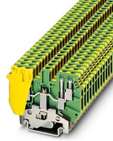2775184, Одноярусный клеммный блок, с двухсторонним расположением сдвоенных контактов, сечение: 0,2 - 2,5 мм^2, напряжение 630 В АС, ток 32