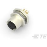 T4143012121-000, Разъем Кабеля, M12, Female, 12 Positions, Гнездо на Печатную Плату, Прямой Монтаж в