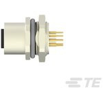 T4143012121-000, Разъем Кабеля, M12, Female, 12 Positions, Гнездо на Печатную Плату, Прямой Монтаж в