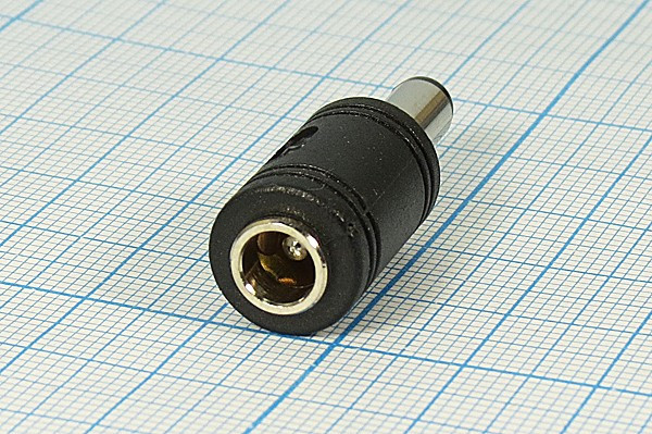 Разъем питания DC вилка - разъем DC розетка, D5.5 d2.5 - D5.5 d2.1