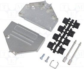 DTCK37-K, Корпус для разъемов D-Sub, D-Sub 37pin,D-Sub HD 62pin, прямой