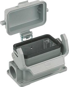 19300241296, Heavy Duty Power Connectors SURFACE MOUNTING HSG HAN 24B 2 SIDE ENTRY