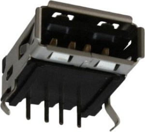 67643-2911, Right Angle, Panel Mount, Socket Type A USB Connector 67643-2911, Right Angle, Panel Mount, Socket Type A USB Connector