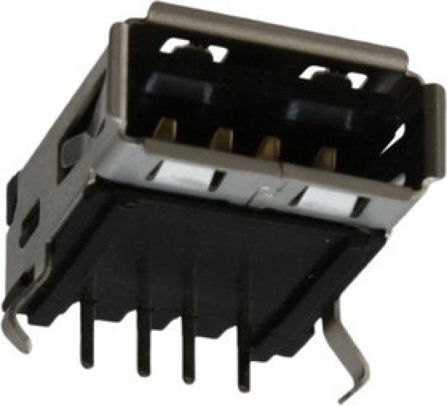 67643-2911, Right Angle, Panel Mount, Socket Type A USB Connector 67643-2911, Right Angle, Panel Mount, Socket Type A USB Connector