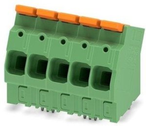 1333822, Conn PC Terminal Block 5 POS 10mm Solder Thru-Hole 76A Cardboard
