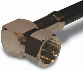 222153, RF Connectors / Coaxial Connectors F RIGHT ANGLE CRIMP PLUG 59/U
