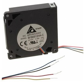 BFB0512HA-CX3D, Blowers & Centrifugal Fans Blower, 50x10mm, 12VDC, 3.53CFM, Ball, 4-Lead Wires, Lock Rotor Sensor, Tach/PWM BFB0512HA-CX3D, Blowers & Centrifugal Fans Blower, 50x10mm, 12VDC, 3.53CFM, Ball, 4-Lead Wires, Lock Rotor Sensor, Tach/PWM