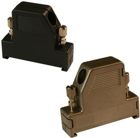951-009-020R121, D-Sub Backshells 9P 60D w/ Thmbscrw Metalized Plastic