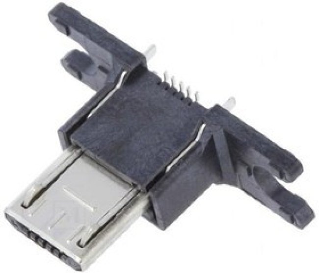 ZX80-B-5S(30), USB Connectors MICRO B PLUG ASBY CRDLE V TH W/LOK