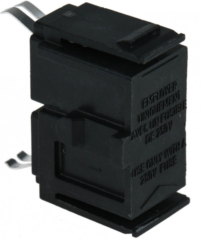 4301.1401, Гнездо предохранителя Fusedrawer 2 предохранитель 5x20мм