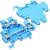 1SNA125490R1500, SNA Series Blue Double Level Terminal Block, 2.5mm², Double-Level, Screw Termination