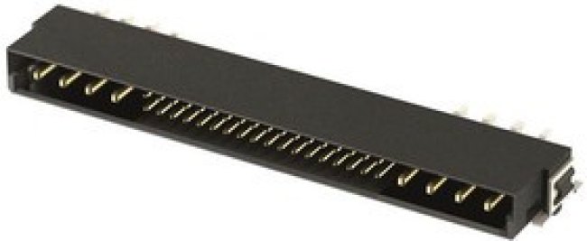 15758362601000, Power to the Board har-flex hybrid angled male, 8p+36s pins, SMT, PL1 15758362601000, Power to the Board har-flex hybrid angled male, 8p+36s pins, SMT, PL1
