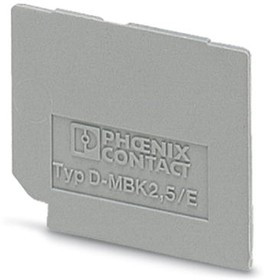 1414035, D-MBK 2.5/E Series End Cover for Use with Modular Terminal Block