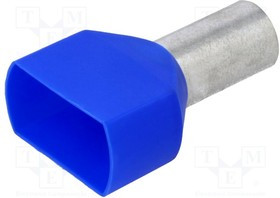 BM00663, Наконечник: втулка, изолированный,двойной, медь, 16мм2, 14мм, 6AWG
