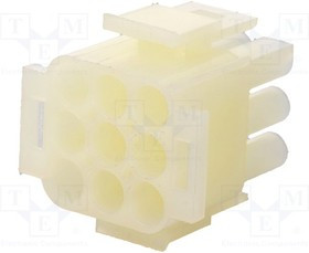 DME-M-09-SQ, Вилка, провод-провод, "папа" / "мама", 6,35мм, PIN: 9, Конф: 3x3