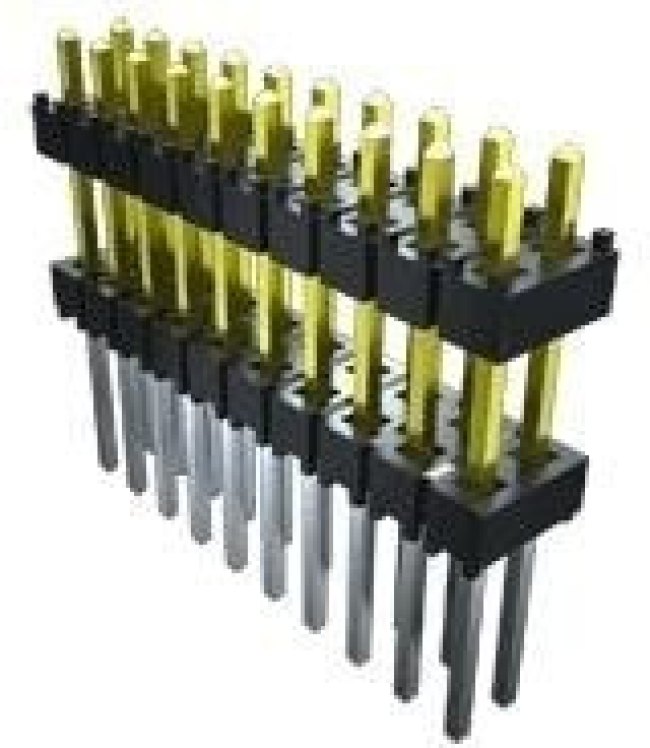 EW-05-09-T-S-300, Board to Board &amp; Mezzanine Connectors Flexible Board Stacking Header with Fixed Tail Length, 0.100" Pitch