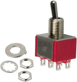 100DP1T2B3M1QEH, Toggle Switches DPDT ON-ON SLDR MNT 100DP1T2B3M1QEH, Toggle Switches DPDT ON-ON SLDR MNT