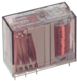 Relay, 2 Form C (NO/NC), 24 V (DC), 1.1 kΩ, 8 A, 400 V (AC), monostable, 6-1393234-8