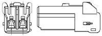 2-1565081-3, Headers &amp; Wire Housings GRACE INERTIA CONN 3.5 2P