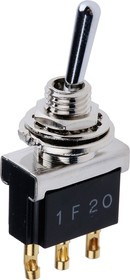 2-6437630-0, Toggle Switch, Panel Mount, On-On, SPDT, Solder Terminal, 125V