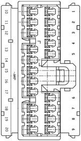 174952-2, Automotive Connectors 070 MULTI LOCK 20P PLUG
