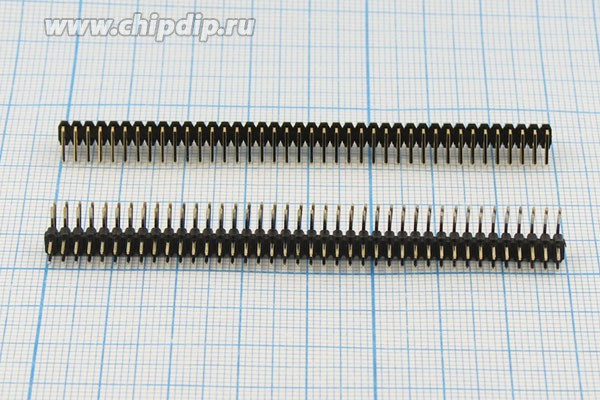 Разъем PLD-2-2x40R вилка, шаг P2.0, контакты 80P, угловой, монтаж на плату