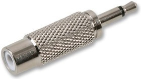 PSG02779, Переходник разъема, RCA / Phono, 1 вывод(-ов), Гнездо, Моно - 3.5мм, 1 вывод(-ов), Штекер