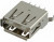 L-KLS1-181B-W, USB типА вертикальный монтаж, розетка на плату / USBA-1V (UBAD-04SW) (L-KLS1-181B-W)