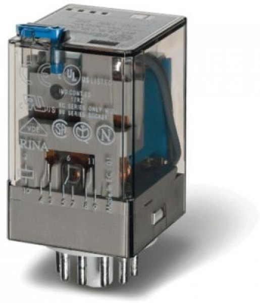 Универсальное реле 3 перекидных контакта 10А, = 220В DC, 11 штырьковый разъем, 601392200040 Универсальное реле 3 перекидных контакта 10А, = 220В DC, 11 штырьковый разъем, 601392200040