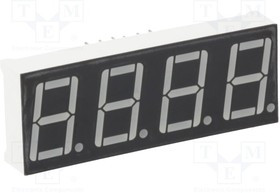 KW4-561AVB, Дисплей: LED; 7-сегментный; 14,2мм; 0,56"; II.зн: 4; красный; анод