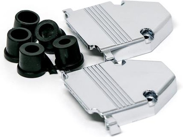 40-9725HMG, D-SUB BACKSHELL, SIZE DB, 180DEG, METAL