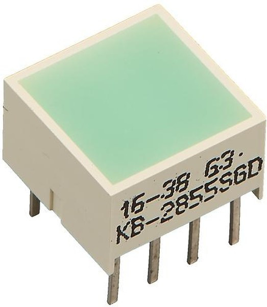 KB-2855SGD, Подсветка LED, зеленый, Линза: матовая,зеленая, -d: 568нм