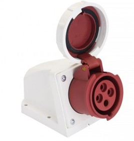 Стационарная розетка наружная, 1242, 3Р+РЕ, 32А, 380В, IP67, PROxima ps-1242-32-380