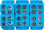 Клемма распределительная КСР с двойным винтом 2x25/2x16 синяя PROxima ksr-2.25-2.16-blue