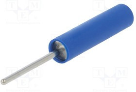 LB415SNI20-BL, Гнездо, "банан" 4мм, 20А, 1кВ, 1кВAC, 44,5мм, синий, никелированные