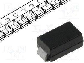 M4-DC, Диод: выпрямительный, SMD, 400В, 1А, 2,5мкс, SMA-L, Ufmax: 1,1В