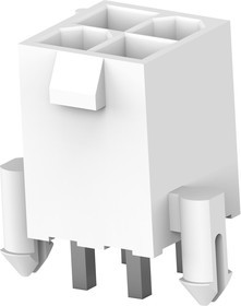 2825261-4, Прямоугольный разъем питания, 4 контакт(-ов), VAL-U-LOK HCS, Монтаж на Печатную Плату