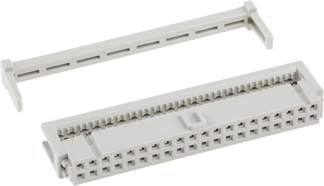 09185406813, Headers &amp; Wire Housings 40P IDC FEMALE SKT W/ STRAIN RELIEF