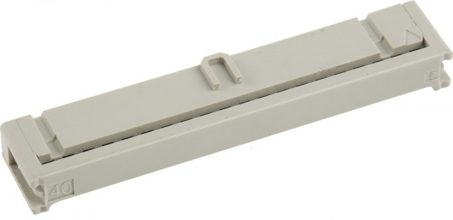 09185406813, Headers &amp; Wire Housings 40P IDC FEMALE SKT W/ STRAIN RELIEF