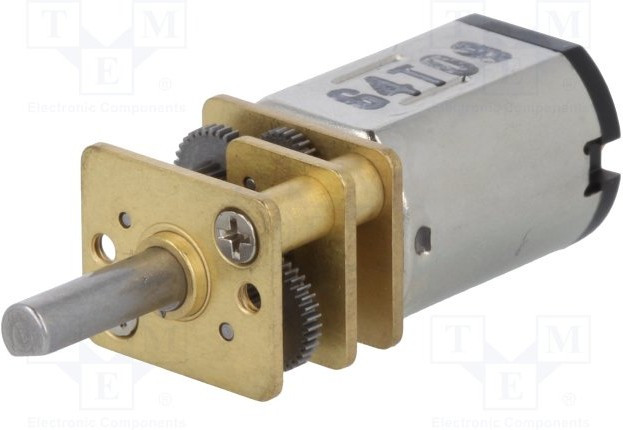 3067, Двигатель: DC, с редуктором, HPCB 6V, 6ВDC, 1,5А, Ось: D профиль