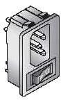 161-R301B12-E, AC Power Entry Modules AC INLET PLUS SWITCH