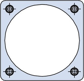 M85528/2-25A, Circular MIL Spec Tools, Hardware &amp; Accessories MOUNTING PLATE