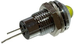 L-KLS9-IL-M8-02A-5MM-Y, Светодиод с держателем желтый D=10.0мм M8 (аналог L-610Y)