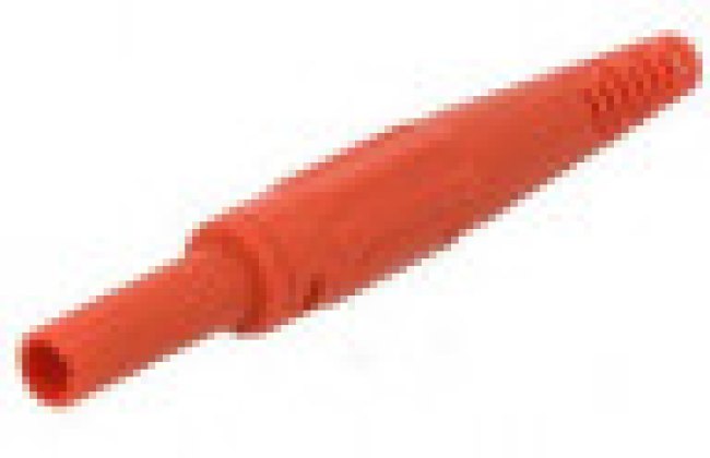 XK-410-22, Гнездо, "банан" 4мм, 32А, красный, Монтаж на кабель, 2,5мм2