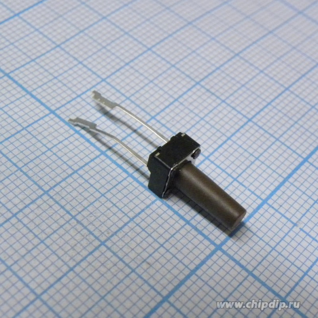 DTST-66N-V, (SWT-14-13N), Кнопка тактильная, корпус - 6*6мм, неформованные выводы