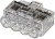 148-90038 HCPM-4-PC-CL, HelaCon Plus Mini Wire Splice Connector 0.5 2.5 (Solid) mm², 1 2.5 (Stranded) mm²