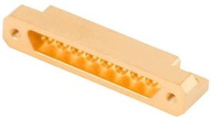 9311-60112, RF Connectors / Coaxial Connectors MALE PCB EDGE LAUNCH CONN 8 PORT